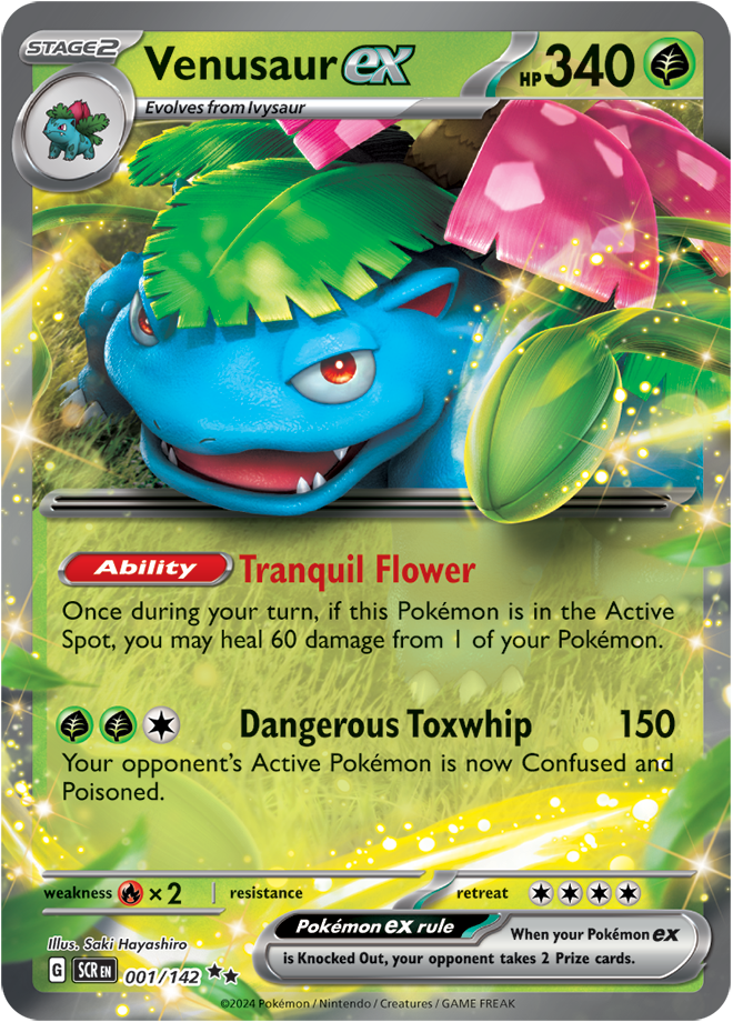 001/142 Venusaur ex – Stellar Crown – SCR