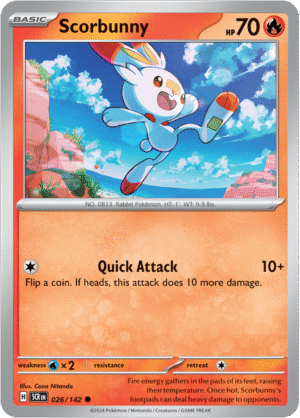 026/142 Scorbunny – Stellar Crown – SCR