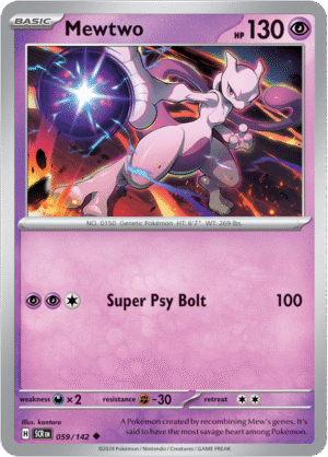 059/142 Mewtwo – Stellar Crown – SCR