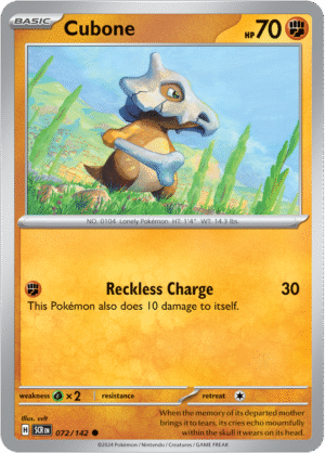 072/142 Cubone – Stellar Crown – SCR