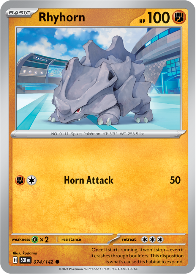 074/142 Rhyhorn – Stellar Crown – SCR