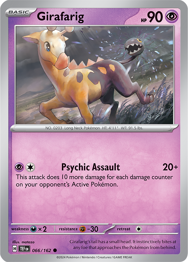 066/162 Girafarig - Temporal Forces - TEF