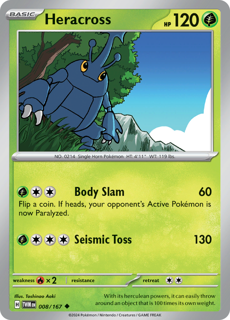 008/167 Heracross - Twilight Masquerade - TWM