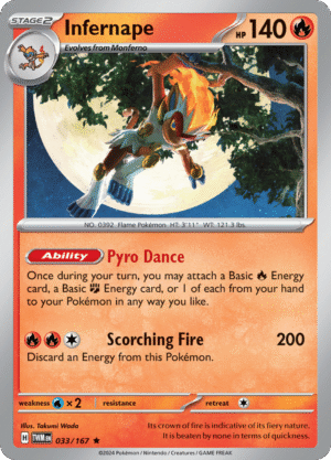 033/167 Infernape - Twilight Masquerade - TWM