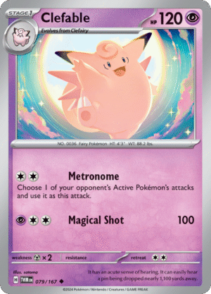 079/167 Clefable - Twilight Masquerade - TWM
