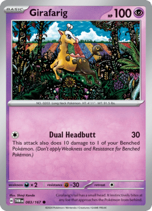 083/167 Girafarig - Twilight Masquerade - TWM