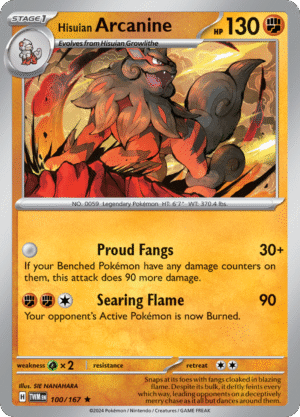100/167 Hisuian Arcanine - Twilight Masquerade - TWM