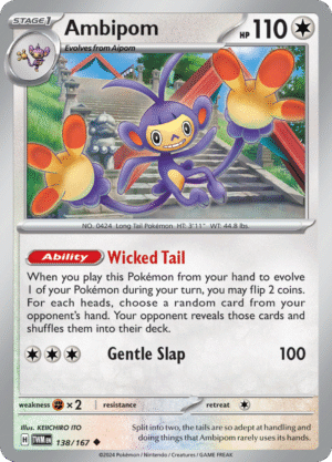 138/167 Ambipom - Twilight Masquerade - TWM